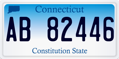 CT license plate AB82446