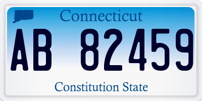 CT license plate AB82459