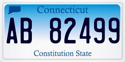 CT license plate AB82499