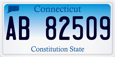 CT license plate AB82509