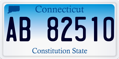 CT license plate AB82510