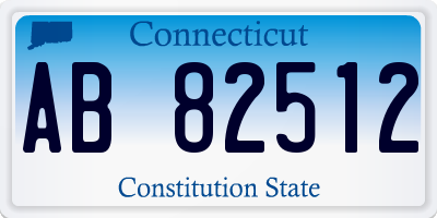 CT license plate AB82512