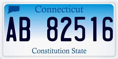 CT license plate AB82516