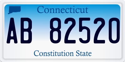 CT license plate AB82520