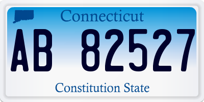 CT license plate AB82527