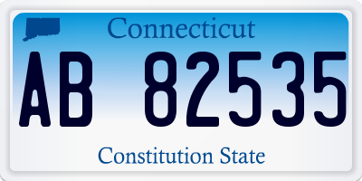 CT license plate AB82535