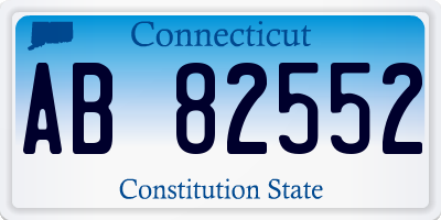 CT license plate AB82552