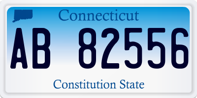CT license plate AB82556