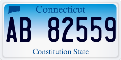 CT license plate AB82559