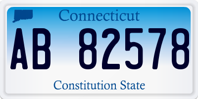 CT license plate AB82578