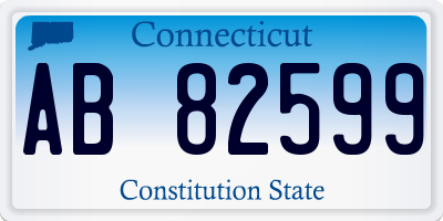 CT license plate AB82599