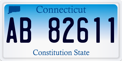 CT license plate AB82611