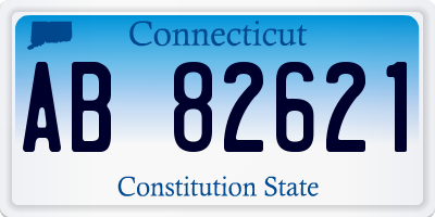 CT license plate AB82621