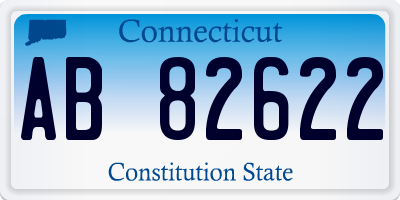 CT license plate AB82622