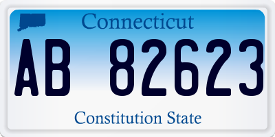 CT license plate AB82623