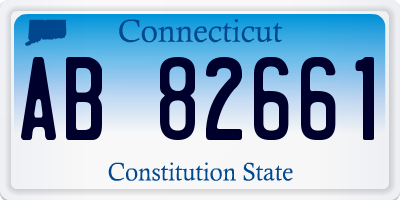 CT license plate AB82661