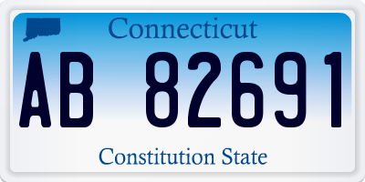 CT license plate AB82691