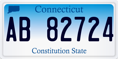 CT license plate AB82724