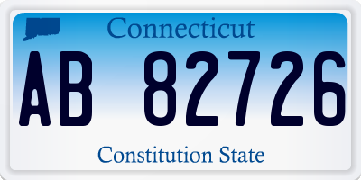 CT license plate AB82726