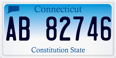 CT license plate AB82746