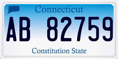 CT license plate AB82759