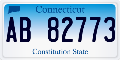 CT license plate AB82773