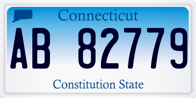 CT license plate AB82779