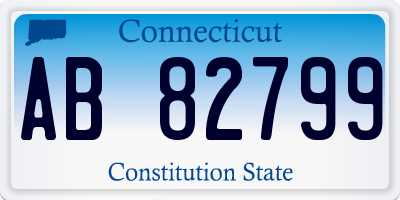 CT license plate AB82799