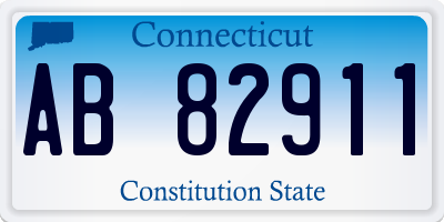 CT license plate AB82911
