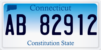 CT license plate AB82912