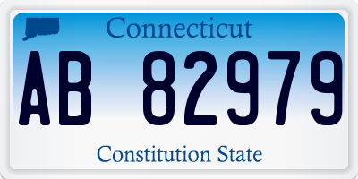CT license plate AB82979