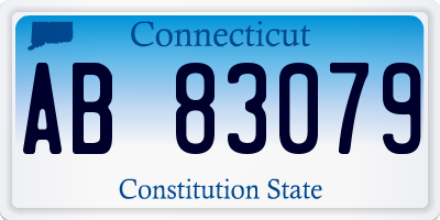 CT license plate AB83079