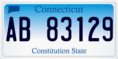 CT license plate AB83129