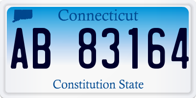 CT license plate AB83164