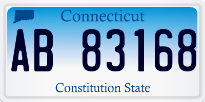 CT license plate AB83168
