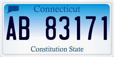 CT license plate AB83171