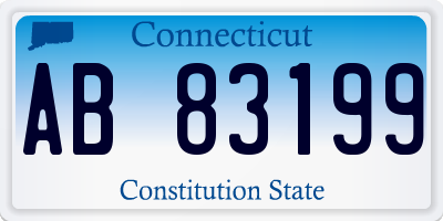 CT license plate AB83199