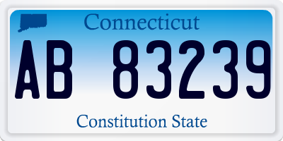 CT license plate AB83239