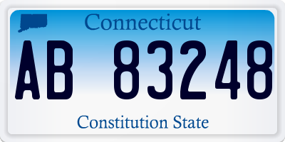 CT license plate AB83248