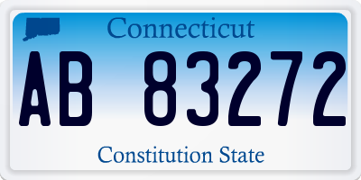 CT license plate AB83272