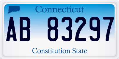 CT license plate AB83297