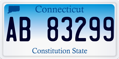 CT license plate AB83299