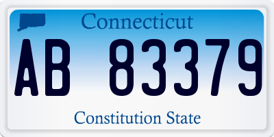 CT license plate AB83379