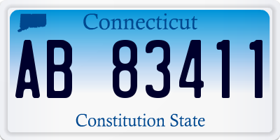 CT license plate AB83411