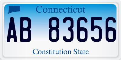 CT license plate AB83656