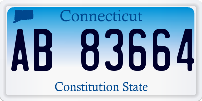 CT license plate AB83664