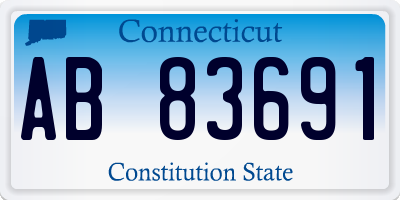 CT license plate AB83691