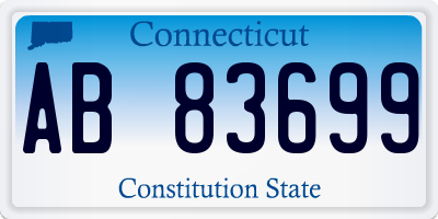 CT license plate AB83699