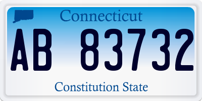 CT license plate AB83732