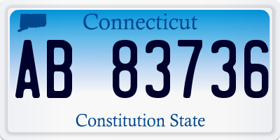 CT license plate AB83736